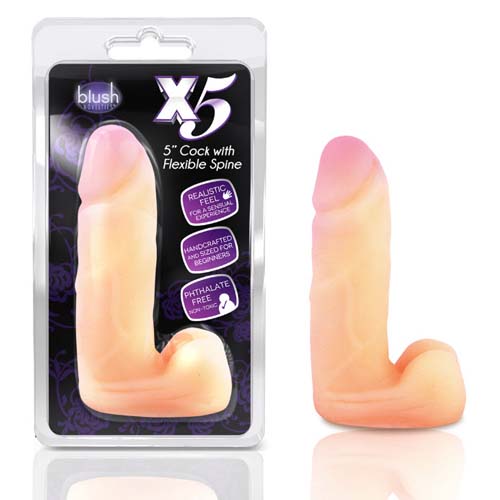 DS-9944 X5 Plus - 5" Cock with Flexible Spine - Beige