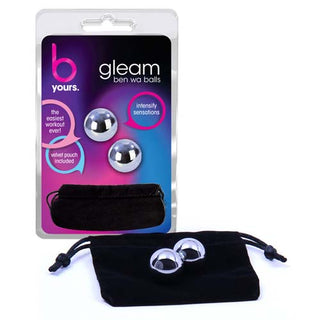 EV-84 Blush B Yours Gleam Ben Wa Balls - Silver