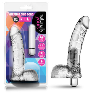 DC-4482 Blush Naturally Yours Vibrating Ding Dong - Clear