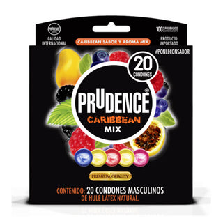 CN-201 Condones Prudence Caribbean, caja con 20 condones