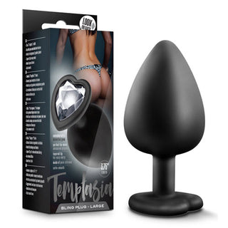 PS-9890 Temptasia Bling Plug Large Black