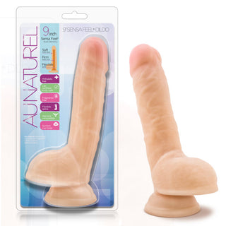 DS-9847 Au Naturel 9" Sensa Feel Dildo Beige