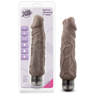 DC-4542 X5 Plus Hard On Vibrating 9" Dildo - Brown