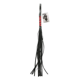 BG-78 Sex & Mischief Stripe Flogger - Black/Red