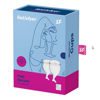 CM-30 Juego de 2 Copas Menstruales Satisfyer Feel Secure Menstrual Cup - Transparente