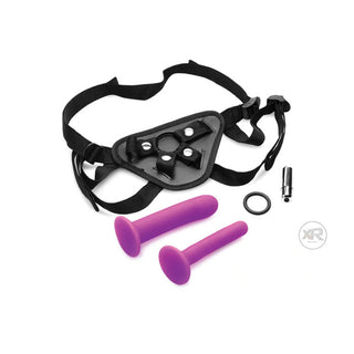 AR-869 Strap U Double G Deluxe Vibrating Strap-On Kit