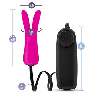 BA-395 Blush Luxe Rabbit Teaser - Fuchsia