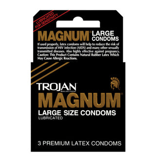 CN-126 Trojan Magnum Condoms - Box of 3