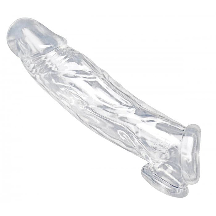 EF-427 Size Matters Realistic Penis Enhancer and Ball Stretcher - Clear