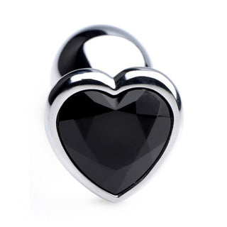 MT-935 Black Heart Gem Anal Plug - Small (Chico)