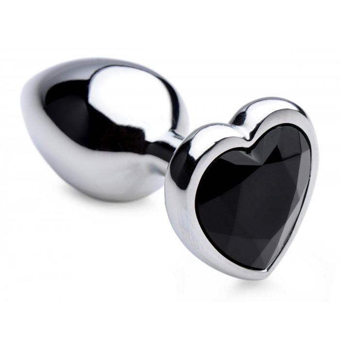 MT-935 Black Heart Gem Anal Plug - Small (Chico)