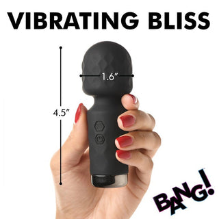 BA-329  10X Mini Silicone Wand - Black