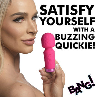 BA-328  10X Mini Silicone Wand - Pink