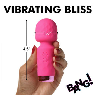 BA-328  10X Mini Silicone Wand - Pink