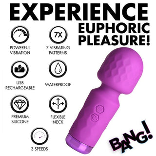 BA-327 10X Mini Silicone Wand - Purple