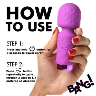 BA-327 10X Mini Silicone Wand - Purple