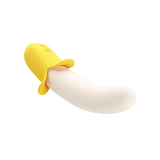 DC-409 Pretty Love Banana Geek Thrusting Vibrator - Yellow