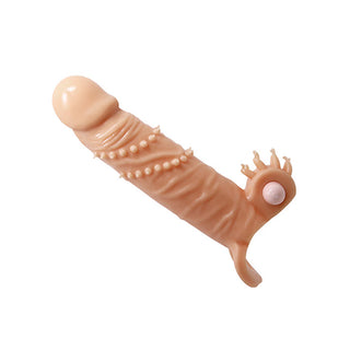 EF-414 Pretty Love Connor 6.7" Vibrating Penis Sleeve - Ivory