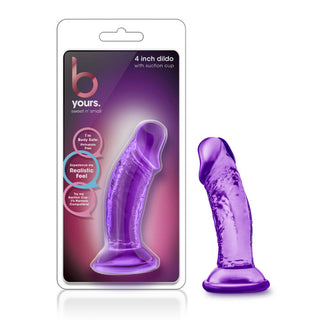 DS-9915 Blush B Yours Sweet n Small 4" Dildo w/ Suction Cup - Purple