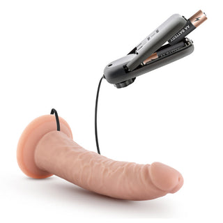 DC-4382 Dr. Skin - Dr. Dave - 7 Inch Vibrating Cock with Suction Cup - Vanilla