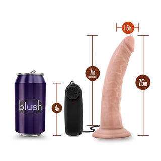 DC-4382 Dr. Skin - Dr. Dave - 7 Inch Vibrating Cock with Suction Cup - Vanilla