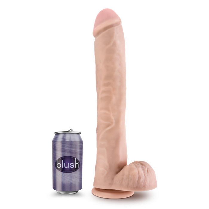 EXT-958 Au Naturel - Daddy - 14 Inch Sensa Feel Dual Density Dildo - Vanilla