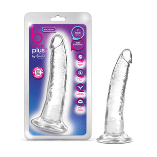 DS-735 Blush B Yours Plus 7" Lust n' Thrust Dildo - Clear