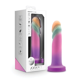 DS-700 Blush Avant Sunrise Gaze Silicone Dildo - Sherbet