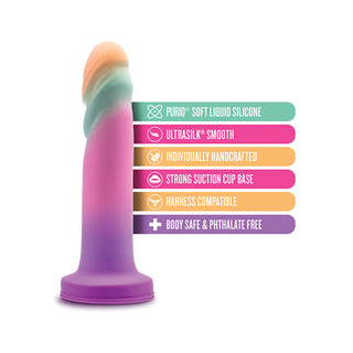 DS-700 Blush Avant Sunrise Gaze Silicone Dildo - Sherbet