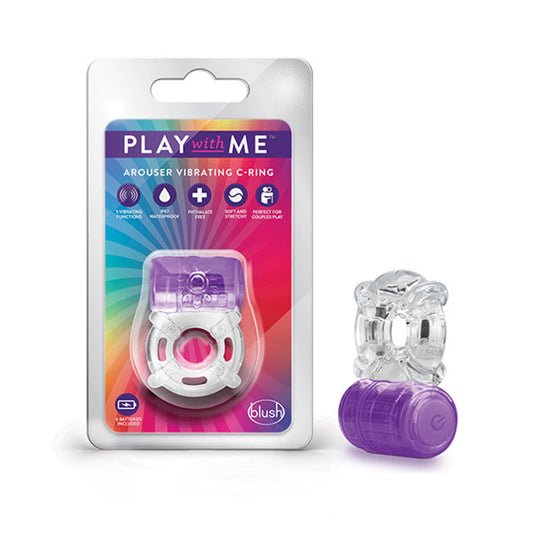 AN-897 Blush Play with Me One Night Stand Vibrating C Ring - Purple