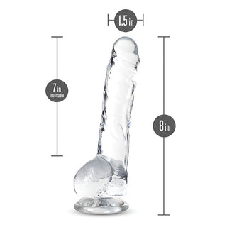 DS-764 Blush Naturally Yours 8" Crystalline Dildo - Diamond