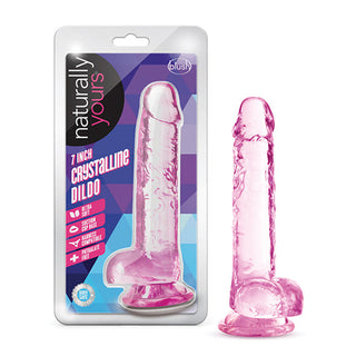 DS-766 Blush Naturally Yours 7" Crystalline Dildo - Rose