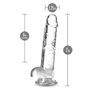 DS-763 Blush Naturally Yours 7" Crystalline Dildo - Diamond