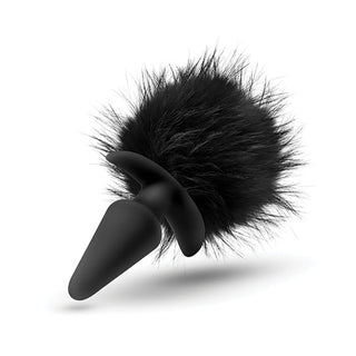 CL-74 Blush Temptasia Tail Pom Plug - Black