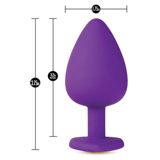 PS-879 Blush Temptasia Bling Plug Purple (Tamaño Grande)