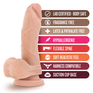 DS-9943 X5 Plus-5" Cock with Suction Cup-Beige