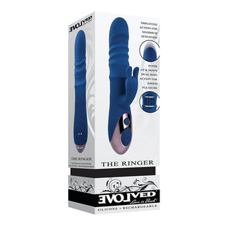 MO-771 Evolved The Ringer Rechargeable Thrusting Rabbit - Blue