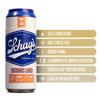 MS-762 Blush Schag's Luscious Lager Stroker - Frosted