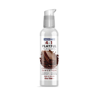 LC-34 Swiss Navy 4 in 1 Playful Flavors Chocolate Sensation 4oz 118ml