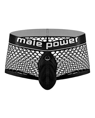 RH-175 Cock Pit Fishnet Mini Cock Ring Short Black Talla Chica