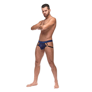 RH-181 Diamond Mesh Jock Ring Blue Talla S/M