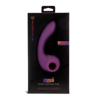 MO-735 Nu Sensuelle Raine Nubii Tapping Vibe w/Turbo Boost & Warming - Purple