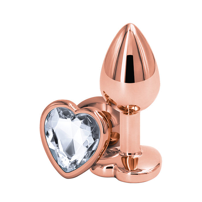 MT-956 Rear Assets Rose Gold Heart Clear (Tamaño Mediano)