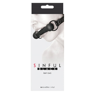 BG-61  Sinful Bar Gag - Black