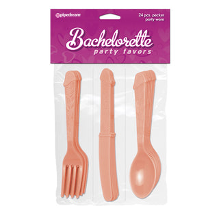 BR-964 Bachelorette Party Favors Pecker Party Silverware