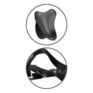 AR-780 King Cock Elite Beginner's Body Dock Strap On Harness - Black