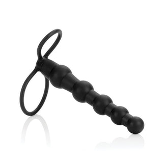 DOP-08 Love Rider Beaded Dual Penetrator - Black