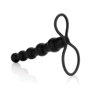 DOP-08 Love Rider Beaded Dual Penetrator - Black