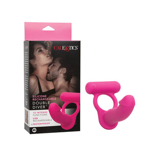 AN-900 Silicone Rechargeable Double Diver - Pink