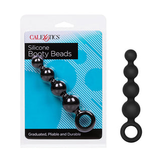 BS-420 Calexotics Silicone Booty Beads - Black